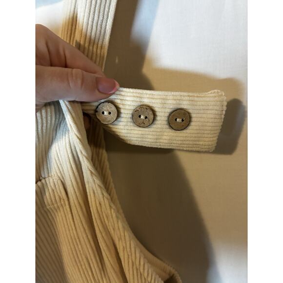 Zesica Corduroy Bib Wide Leg Overalls womens Size Large Fall Basic Soft Girl - Picture 4 of 9